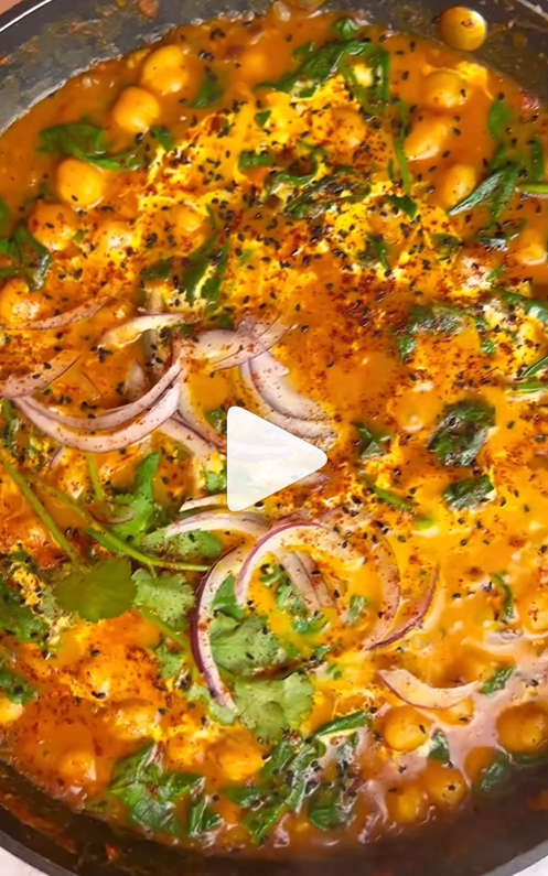 spinach and chickpea curry